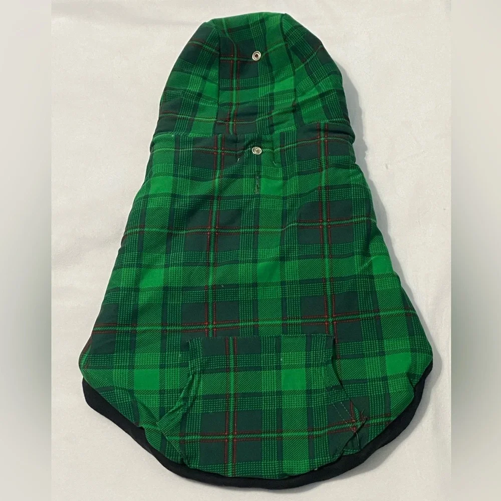 Pup Fa La La Dog Hoodie Black/Green Size Large